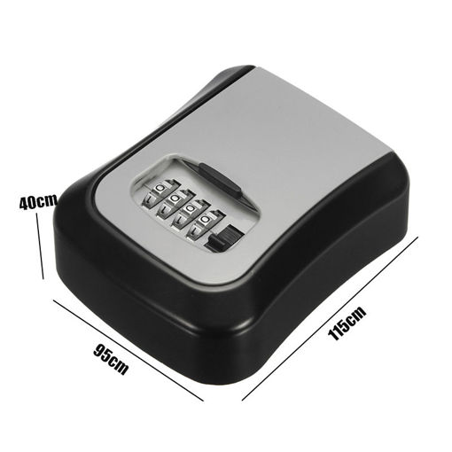 Picture of Safe Security Outdoor Storage Key Hide Safe Box Wall Mounted Combination Lock Lockout
