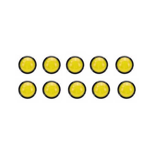 Picture of 10Pcs Yellow 60mm LED Push Button for Arcade Game Console Controller DIY with Micro Switch