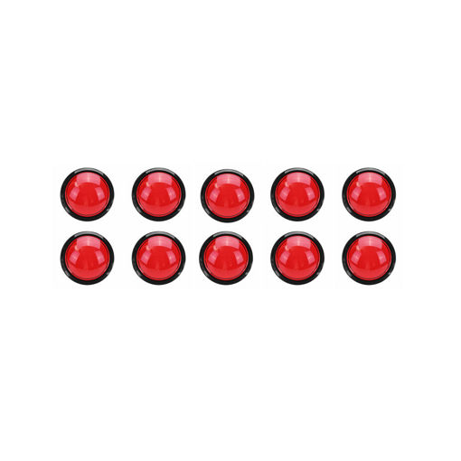 Immagine di 10Pcs Red 60mm LED Push Button for Arcade Game Console Controller DIY with Micro Switch