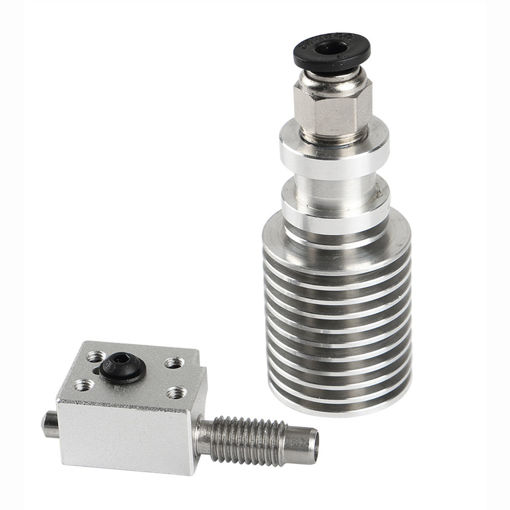Picture of V6 Single Head Cooling 1.75mm M7 Threaded Extruder with Heating Block for 3D Printer