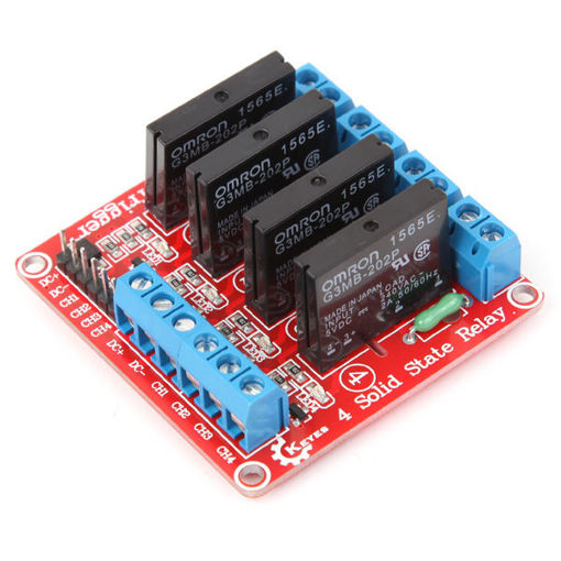 Immagine di 3Pcs Four Way Solid State Relay Module For Arduino
