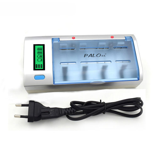 Picture of Palo 906W 4 Slots LCD Display Battery Charger For Nimh Nicd AA/AAA/SC/C/D/9V Rechargeable Battery