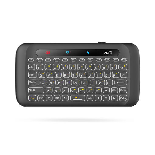 Picture of H20 2.4G Wireless Backlight Whole Panel Touchpad IR Learning Keyboard Air Mouse For Windows/Android