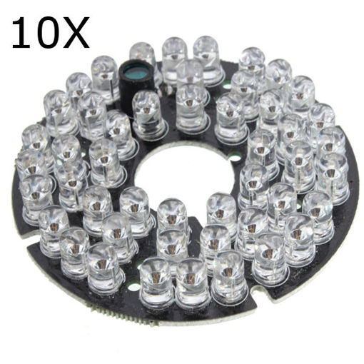 Picture of 10Pcs 48 LED IR Infrared Illuminator Bulb Board For CCTV Security Camera