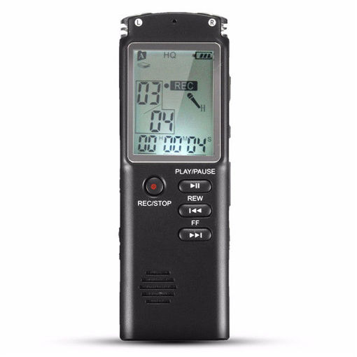 Immagine di 8GB Portable Rechargeable LCD Digital Audio Voice Recorder Dictaphone With MP3 Play