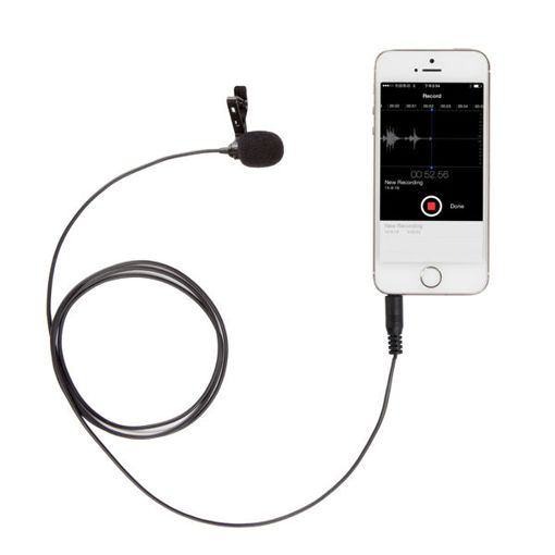 Picture of BOYA BY-LM10 Omni Directional Lavalier Microphone for iPhone 6 5 4S 4 Sumsang GALAXY 4 LG G3 HTC