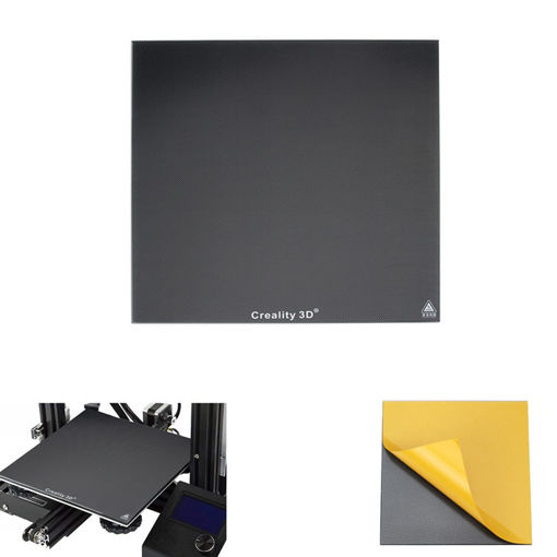 Picture of 235*235mm Ultrabase Black Carbon Silicon Crystal Glass Hot Bed Plate Heated Bed Platform For Ender-3