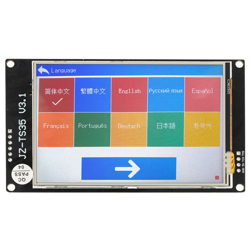 Immagine di Full-color 3.5 Inch LCD WIFI Touch Display Screen for 3D Printer