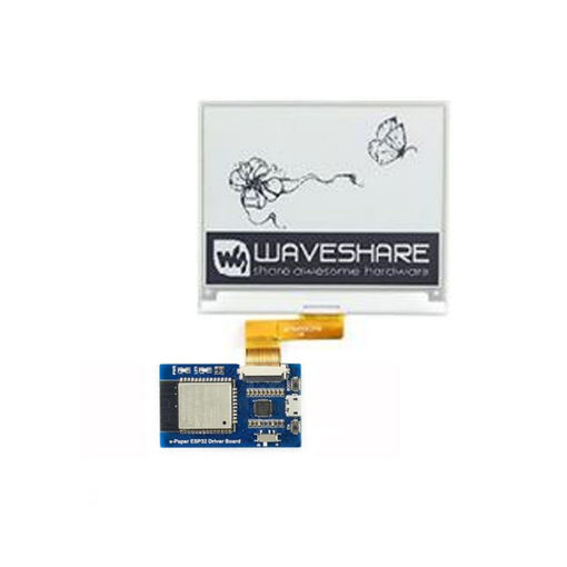 Picture of Waveshare 4.2 Inch Bare e-Paper Screen + Driver Board Onboard ESP8266 Module Wireless WiFi Black and White Display Compatible Arduino