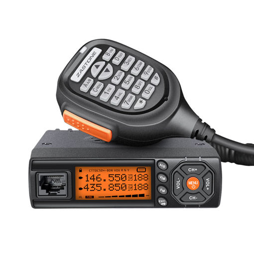 Picture of Zastone 218 Two Way Radio Dual Band VHF UHF Mobile Car Radio Transceiver 25W Mini CB Radio Station