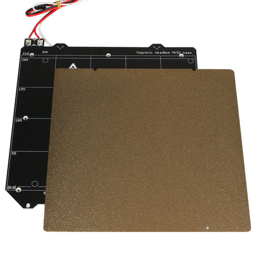 Immagine di Cloned MK3 Magnetic Heated Bed And Spring Steel Ultem 1000 PEI Power Coated Sticker With 253.8*241mm Double-sided PEI Textured Sheet For Prusa i3 MK3 MK2.5 3D Printer
