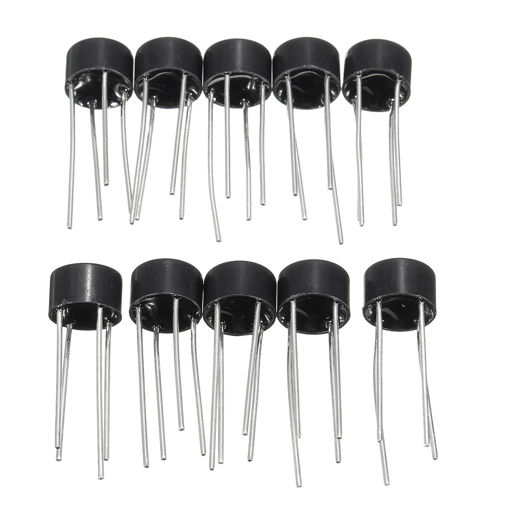 Picture of 10pcs 2A 1000V 2W 10 4Pin Single Phases Bridge Diode Rectifier