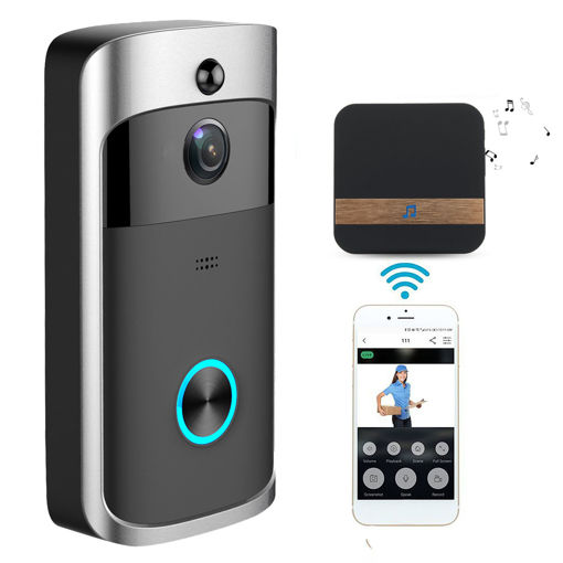 Immagine di Wireless Camera Video Doorbell Home Security WiFi Smartphone Remote Video Rainproof