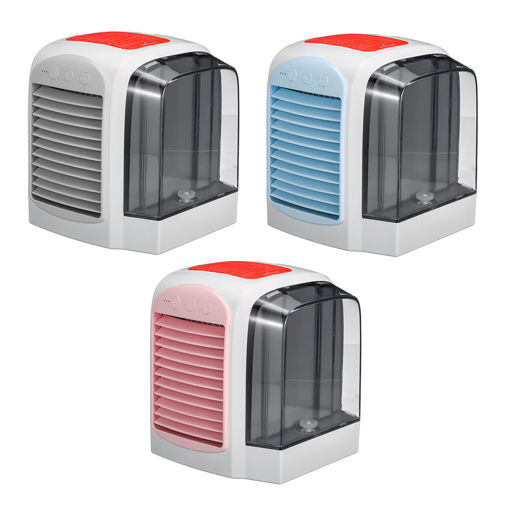 Picture of DC5V 380ml Air Conditioner Fan Mini Cool Bedroom Desk Portable Cooler Cube Water USB Silent