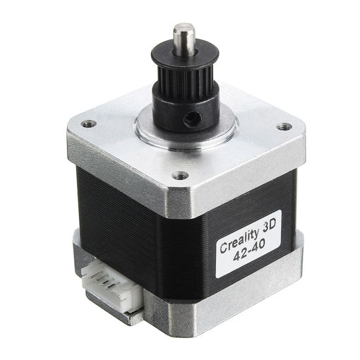 Picture of Creality 3D Two Phase 42-40 RepRap 42mm Stepper Motor + 2GT-20 Teeth Aluminum Timing Pulley Wheel Kit For Ender-3 3D Printer Part