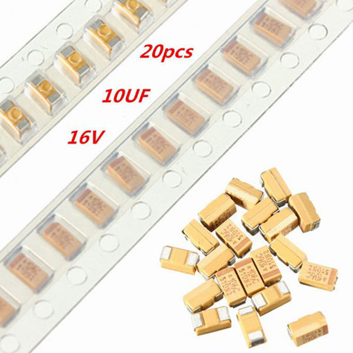 Picture of 20PCS 10UF 16V SMD 3216 TANTALUM Capacitor