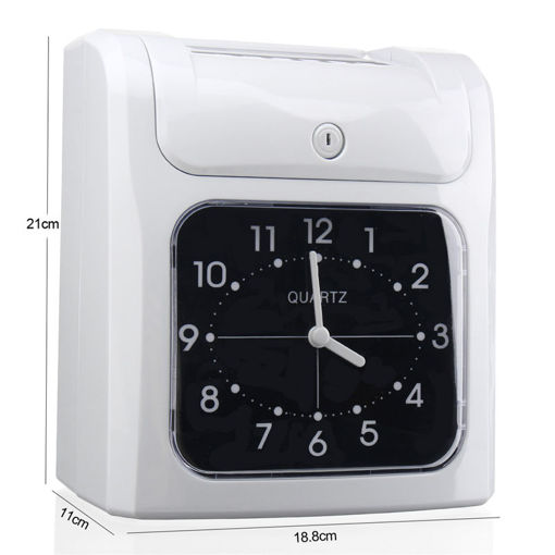 Immagine di Electronic Employee Analogue Time Recorder Time Clock with Card Time Attendance Machine
