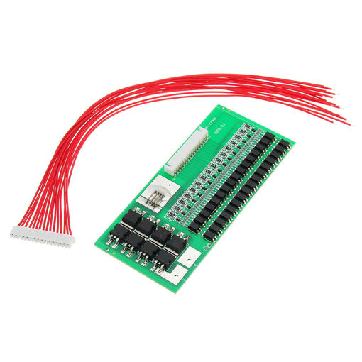 Immagine di 48V 30A 16 Cell LiFePo4 Lithium Iron Battery BMS Balancing Protection Board