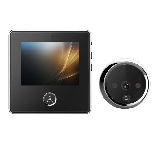 Immagine di 3 inch LCD 1MP 720P Peephole IR Camera 180 Days Standby Time Video Doorbell with Internal Memory