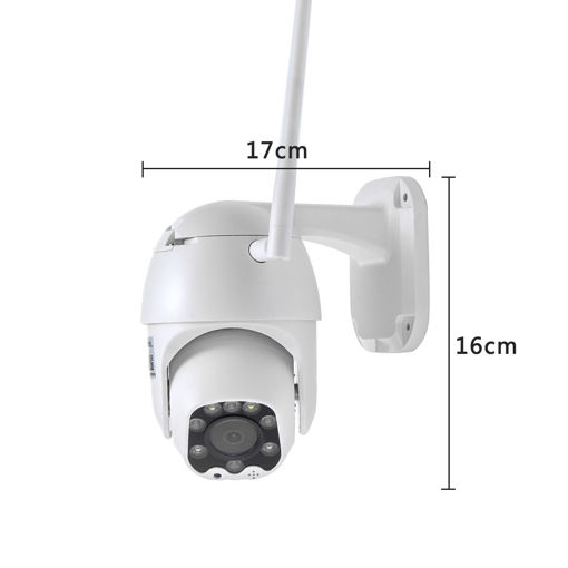 Immagine di WiFi 1080P HD CCTV IP Camera Waterproof Outdoor PTZ Security Wireless IR Camera