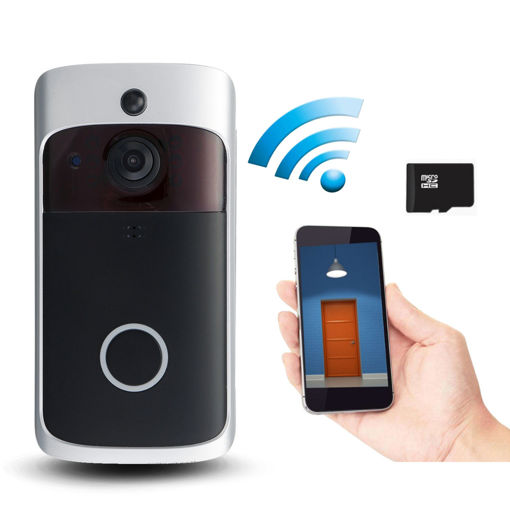 Picture of WiFi Wireless Remote Video Doorbell Camera Door Intercom Security Bell Phone
