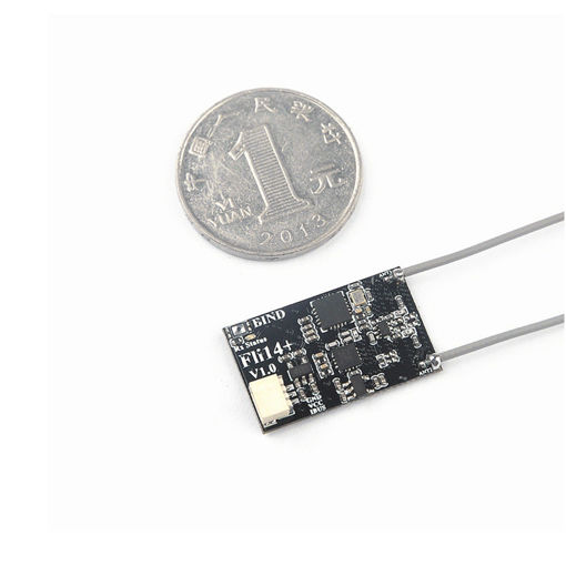 Picture of 1.7g Fli14+14CH Mini Receiver Compatible Flysky AFHDS-2A w/ RSSI Output for FS-i6 FS-i10 Turnigy I6S