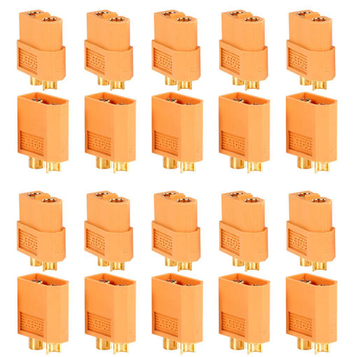 Picture of 10Pairs/20pcs XT60 Plug Male Female Bullet Connectors For RC Drone Multirotor FPV Racing Battery