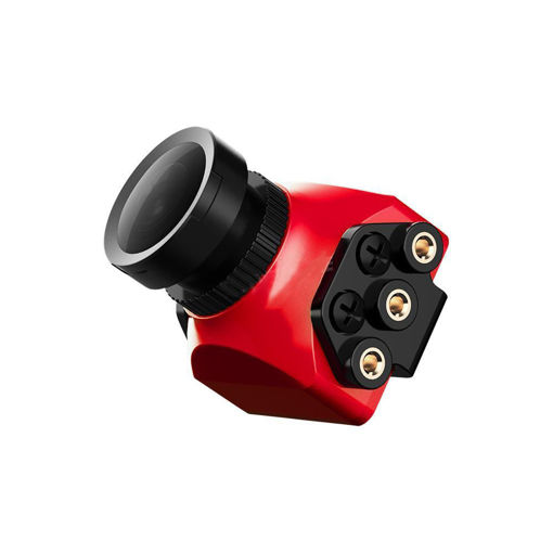 Picture of Foxeer Arrow Mini Pro 2.5mm 650TVL 4:3 WDR FPV Camera Built-in OSD With Bracket NTSC/PAL Black/Red