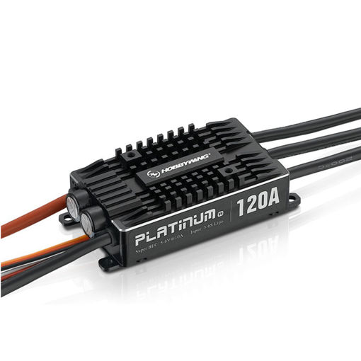 Picture of Hobbywing Platinum PRO 120A V4 3S-6S Brushless ESC With 8V 10A BEC For 500-550 Class RC Helicopter