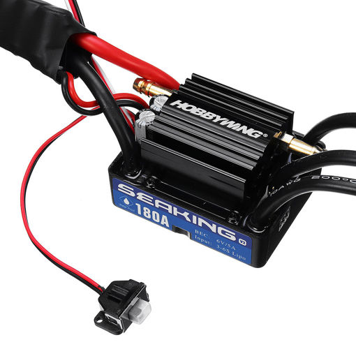 Immagine di Hobbywing Seaking V3 180A Brushless Waterproof ESC Speed Controller 6V/5A BEC for Rc Boat Parts