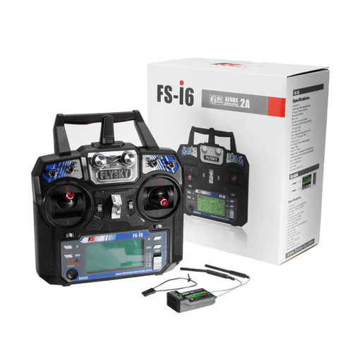 Picture of FlySky FS-i6 2.4G 6CH AFHDS RC Radion Transmitter With FS-iA6B Receiver for RC FPV Drone