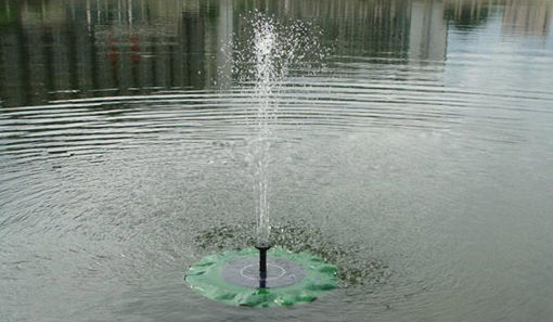 Immagine di Solar Floating Lotus Leaf Fountain Water Pump Garden Pond Decoration