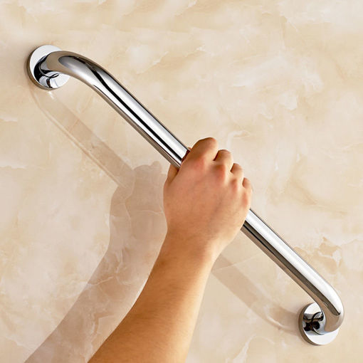 Immagine di Stainless Steel Bathroom Wall Grab Bar Safety Grip Handle Towel Rail Shelf