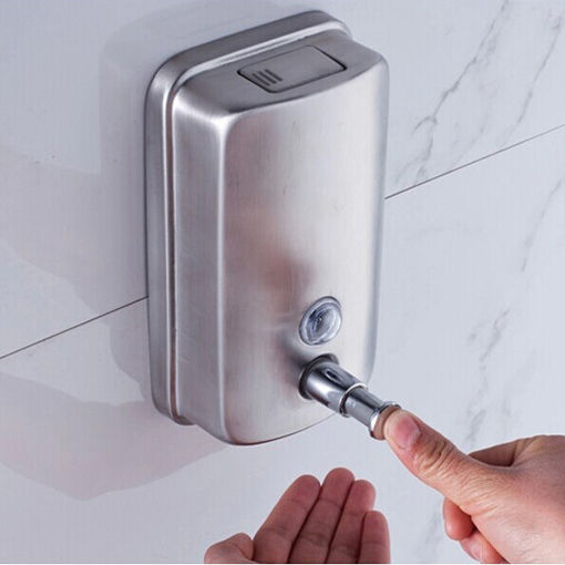 Immagine di Wall-mounted Soap Dispenser Stainless Steel Liquid Soap Box