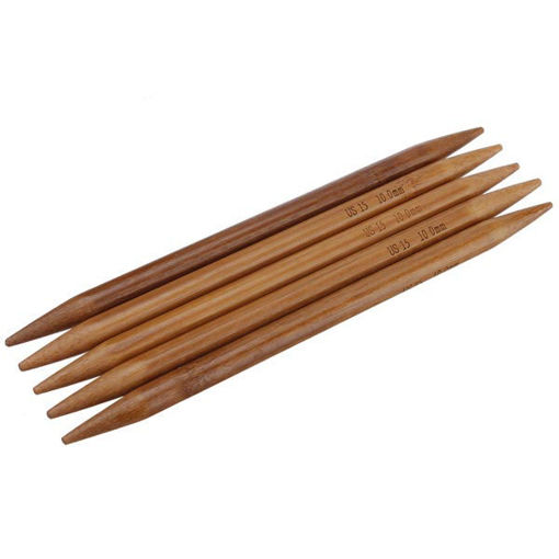 Immagine di 15 Sizes Bamboo Handle Carbonized Knitting Needle