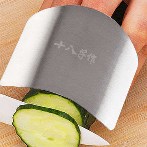 Immagine di Stainless Steel Finger Guard Safe Protector Chop Helper