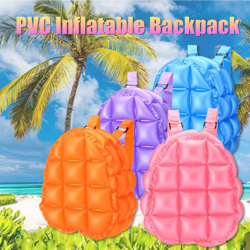 Immagine di Inflatable Bubble Blow Up Backpack 90s Retro Rave Festive Bopping Spice Girls Space Bags