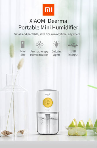 Immagine di XIAOMI Deerma USB Ultrasonic Mist Humidifier Aroma Essential Oil Diffuser Aromatherapy Air Purifier
