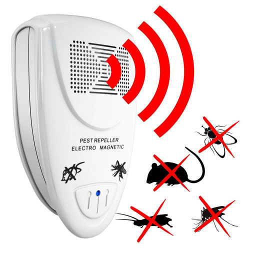 Immagine di Loskii LP-04 Ultrasonic Pest Repeller Electronic Pests Control Repel Mouse Mosquitoes Roaches Killer