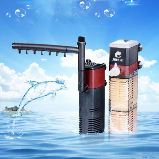 Immagine di Aquarium Oxygen Pump Filter Submersible Pump Internal Spray Bar Filter Filtration Fish Tank Oxygen P