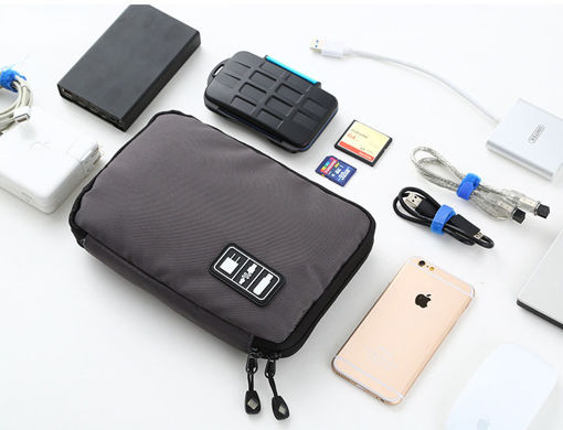 Picture of Honana HN-CB2 Waterproof Cable Storage Bag Electronic Accessories Organizer Travel Carry Case