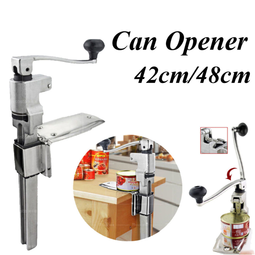 Immagine di Heavy Duty Large Commercial Can Opener 42/48 Counter Bench Top Mount Cast Table