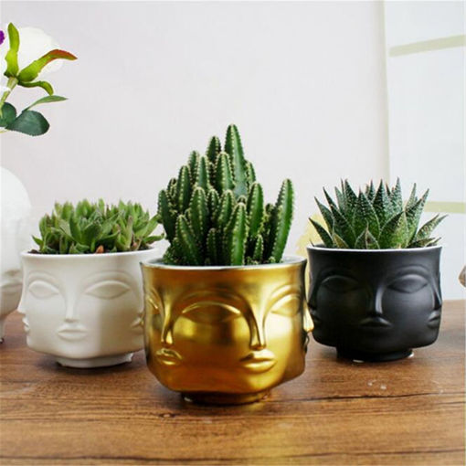 Immagine di Modern Ceramic Flower Pot Vase Dora Maar Musa Jonathan Adler Decoration Head Figure Design
