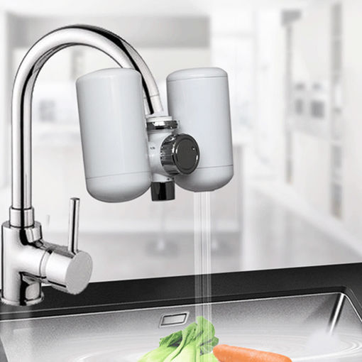 Picture of 3000W 220V Electric Instant Hot Water Heater Sink Faucet Kitchen Heating Tap Free Installation