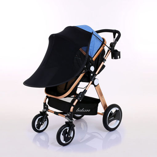 Immagine di Baby Stroller Sunshade Canopy Cover For Prams Universal Car Seat Buggy Pushchair Cap Sun Visor Hood