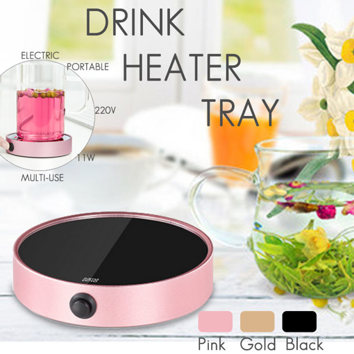 Immagine di Portable Electric Desktop Coffee Warmer Tea Heater Cup Mug Pad Warming Tray Cup Warmer Pad