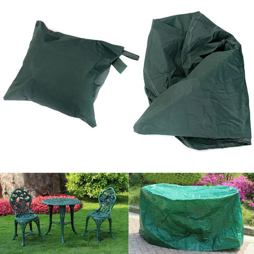 Immagine di 100x227cm Waterproof Outdoor Garden Furniture Set Cover Table Shelter