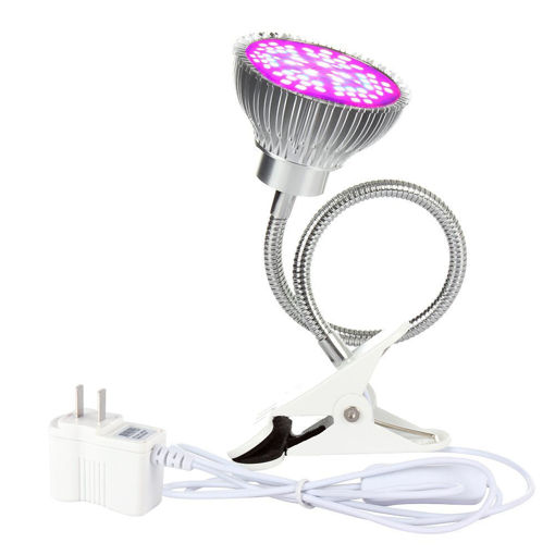 Immagine di 50W LED Grow Light Full Spectrum 360 Degree Flexible Gooseneck Growing Lamp Office Clip Desk Light