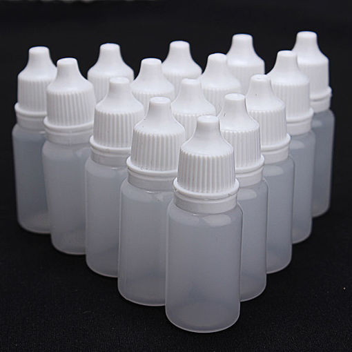 Picture of Eye Liquid Dropper 10ml Empty Plastic Squeezable Dropper Bottles