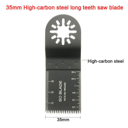 Immagine di 5Pcs 35mm Carbon Steel Long Teeth Saw Blade Oscillating Multitool For Fein Multimaster Bosch Makita